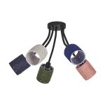 Ledvance Decor Felt Weaving Cans Plafond Multicolore | Convient pour 5X E14