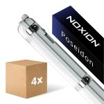 Lot 4x Noxion Réglette LED Étanche Poseidon V3.0 10-18W 1300-2520lm - 830-865 CCT | 60cm - Câblage Traversant (5x2.5mm2)