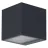Ledvance Smart+ WiFi applique murale Brick Foncé Gris Extérieur 14W 550lm - 830 | RGBW