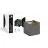 D'Lite Applique Murale Elingen Aluminium Noir Up & Down 4.9W 480lm - 830 Blanc Chaud | IP65 - Détecteur De Lumière