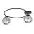 Emibig Plafonnier Sopra Acier Noir | Convient pour 2x E14 - Max 10W