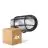 Lot 4x D'Lite Applique Murale Ecco Noir Ovale | IP44 - Convient pour 1x E27