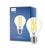 Philips Master LED E27 Poire Filament Claire 7.2W 1055lm - 922-927 Dim To Warm | Meilleur Rendu Des Couleurs - Dimmable - Équivalent 75W