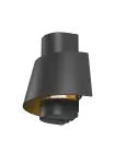 SLV Photoni Aluminium Noir | Convient pour 1x E27